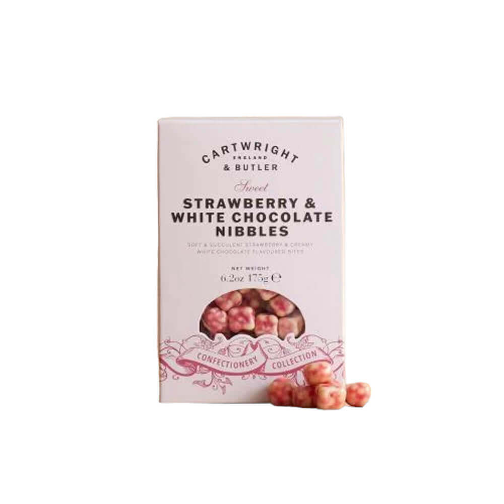 Cartwright & Butler Strawberry & White Choc Nibbles 175g